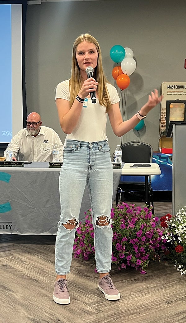 Claire Seger, Monte Vista, Youth Tour/Camp participant
