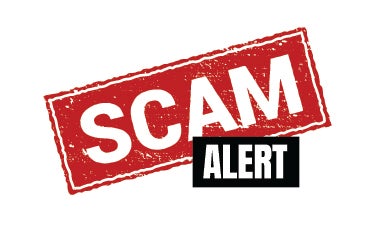 scam alert graphic