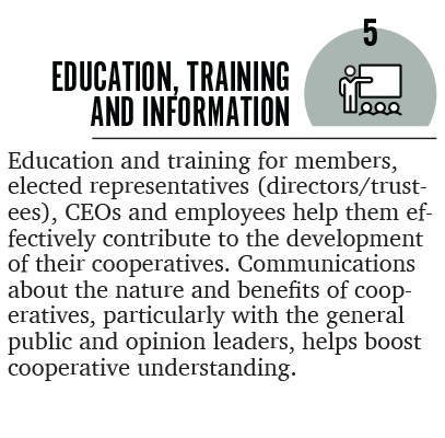 Education, training and information