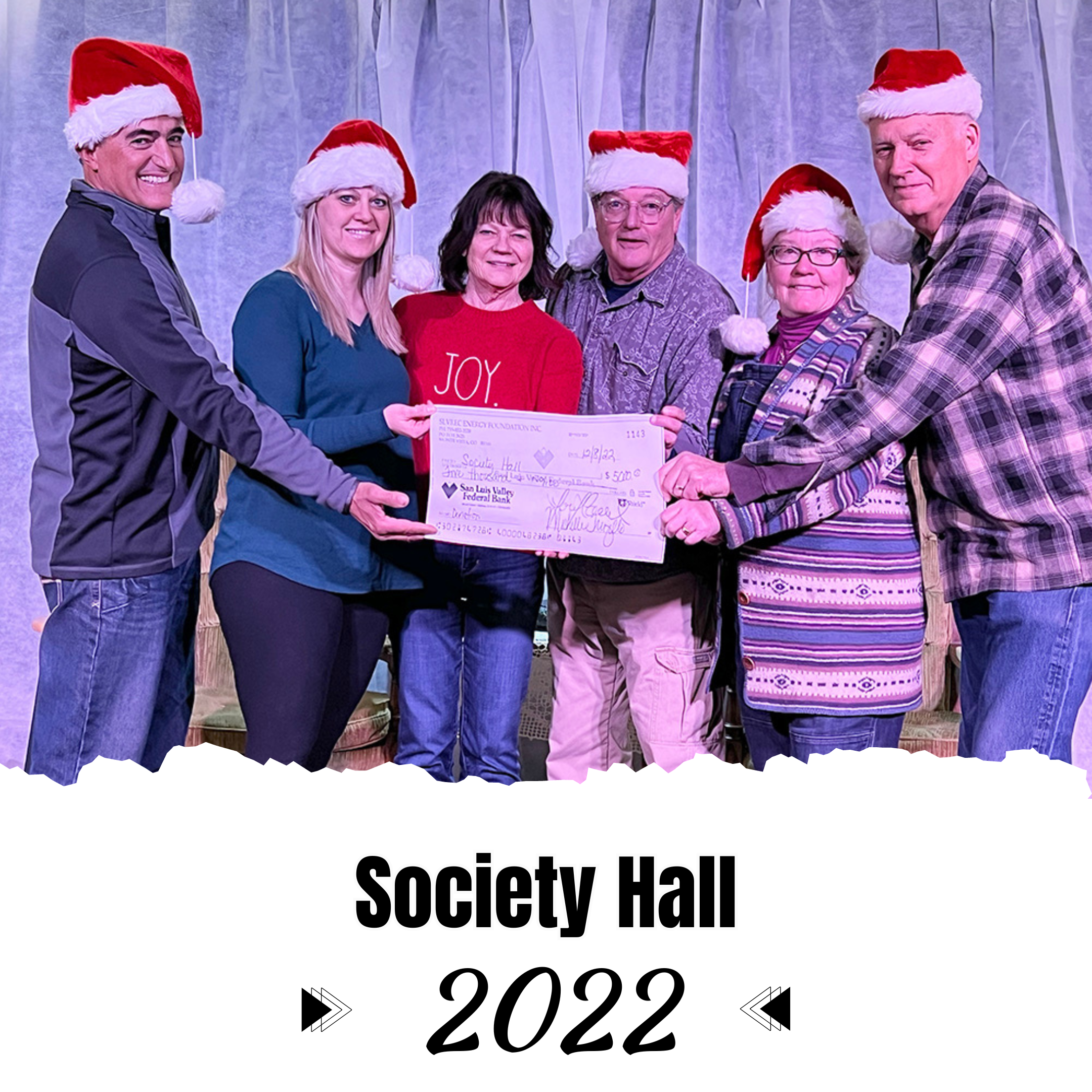 Society Hall donation