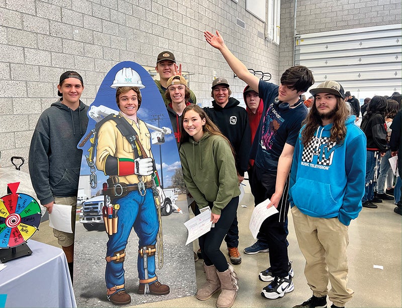 Creede students at career fair