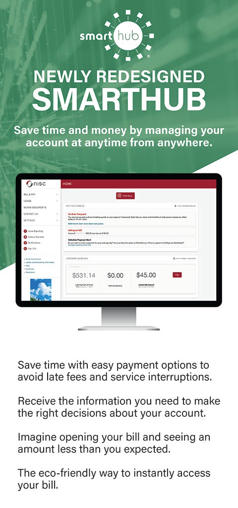 Newly redesigned SmartHub 