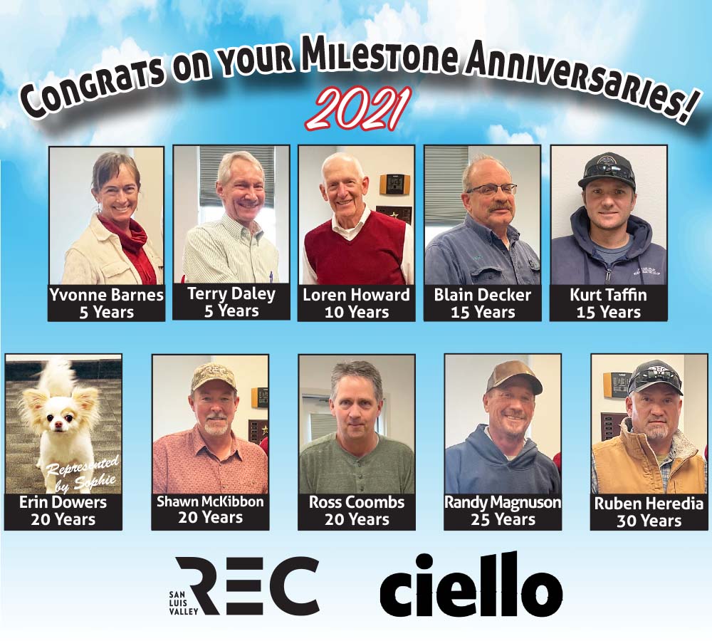 2021 milestone employees